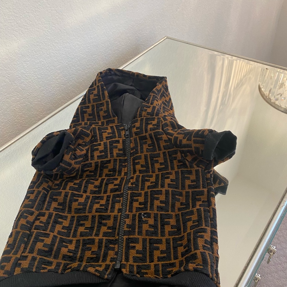 Dog Jacket with Zipper and Hood for Small Dog - Never Worn - Picture 2 of 5